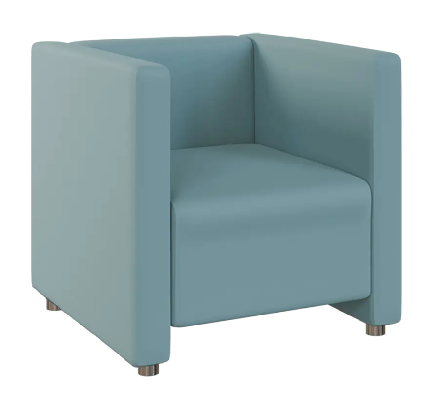 MIRA 1 křeslo, látka modrá vodní